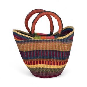 A medium size shopping basket with multiple colors