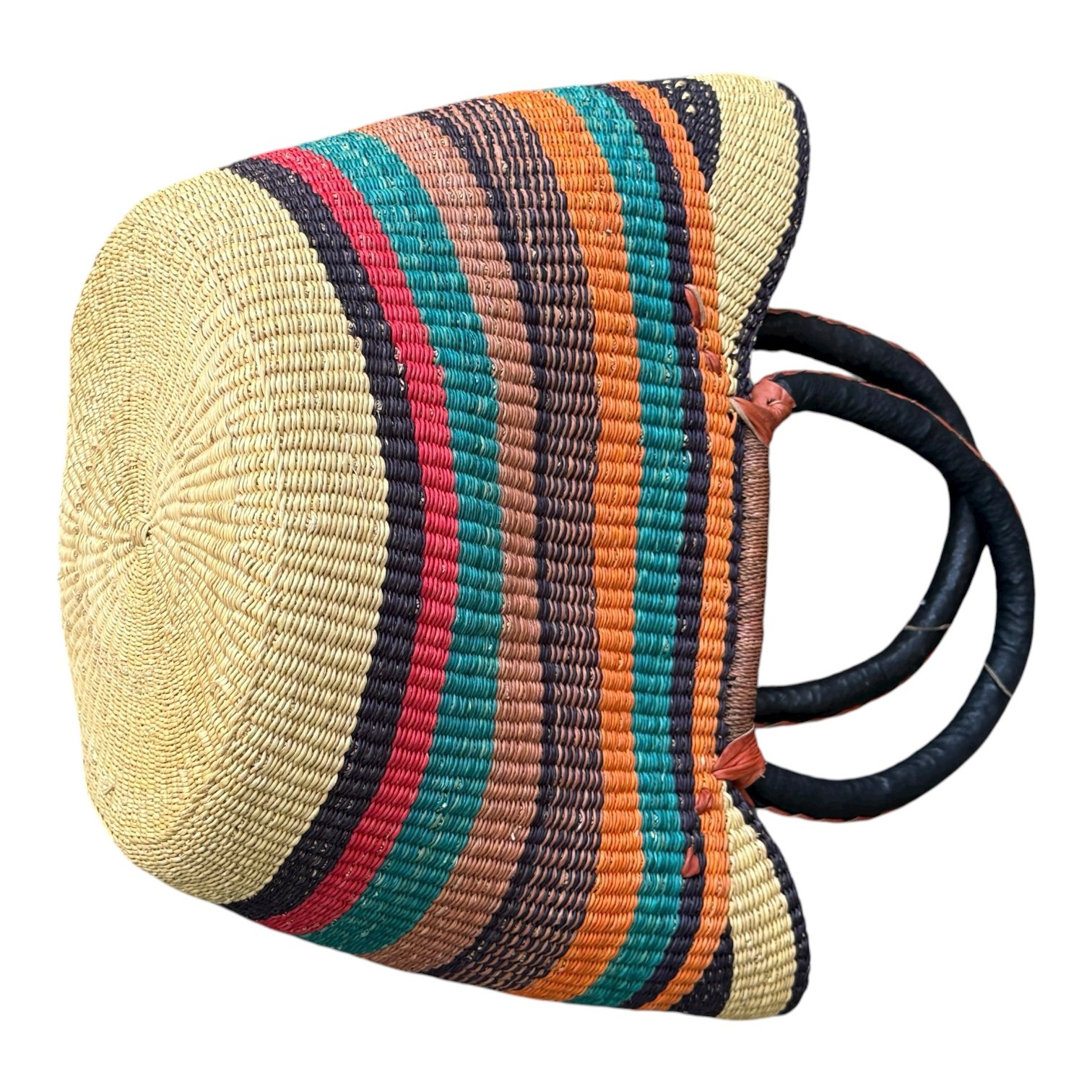 Basket made in Africa, colorful